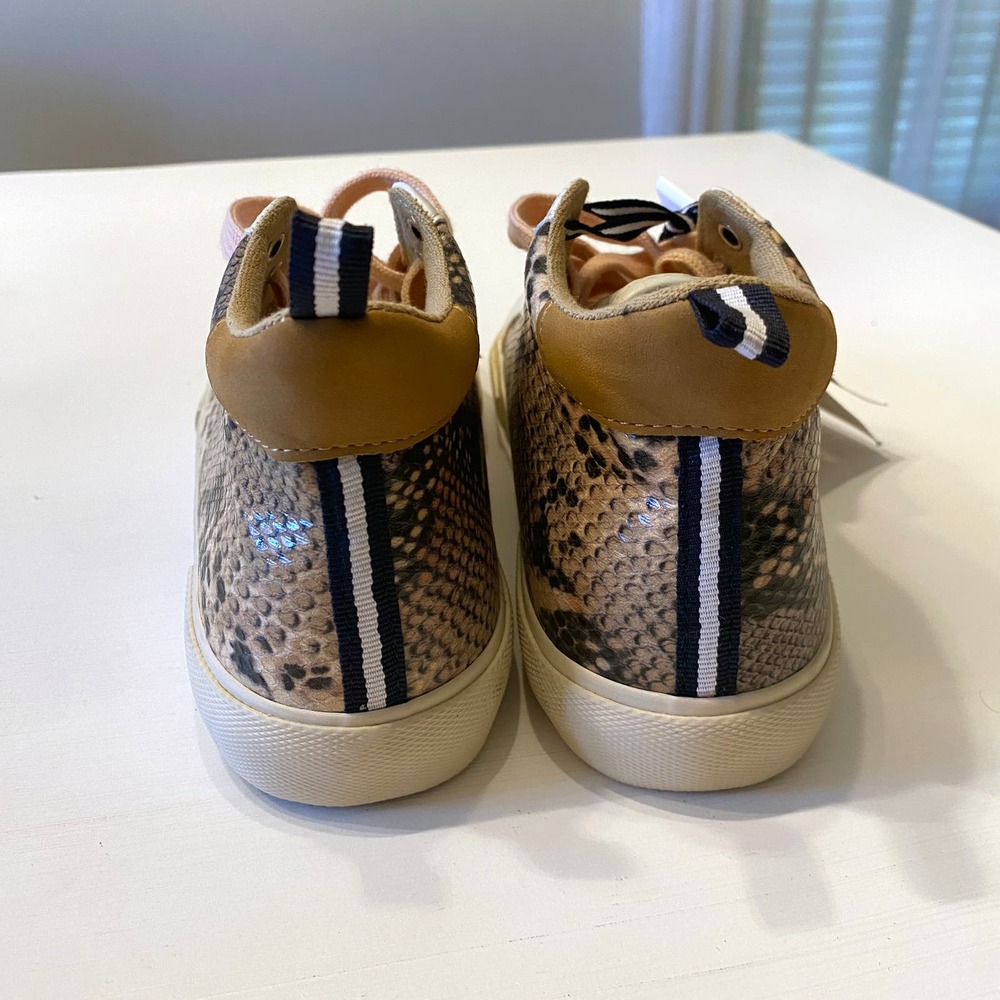 New Joules Women's‎ Coast Pump Mid Trainer Snake Print Sneakers Shoes US Size 6 - Picture 5 of 9